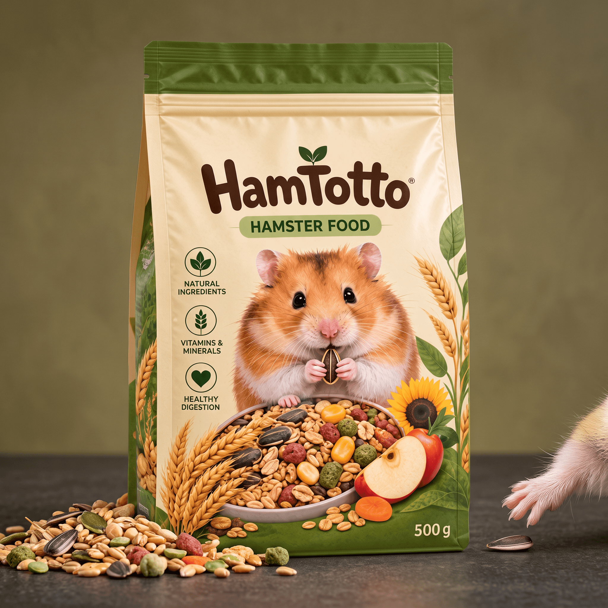 Hamster Food Paw Showcase - created with Marketing Studio