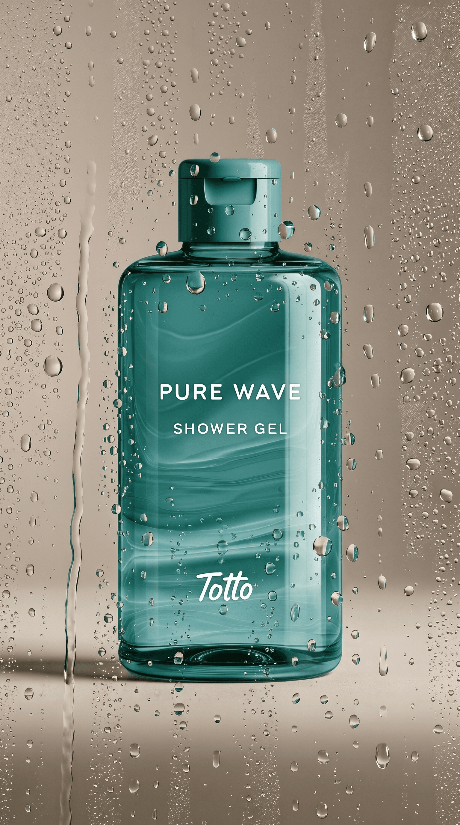 Rain-Kissed Glass Product Showcase - created with Marketing Studio