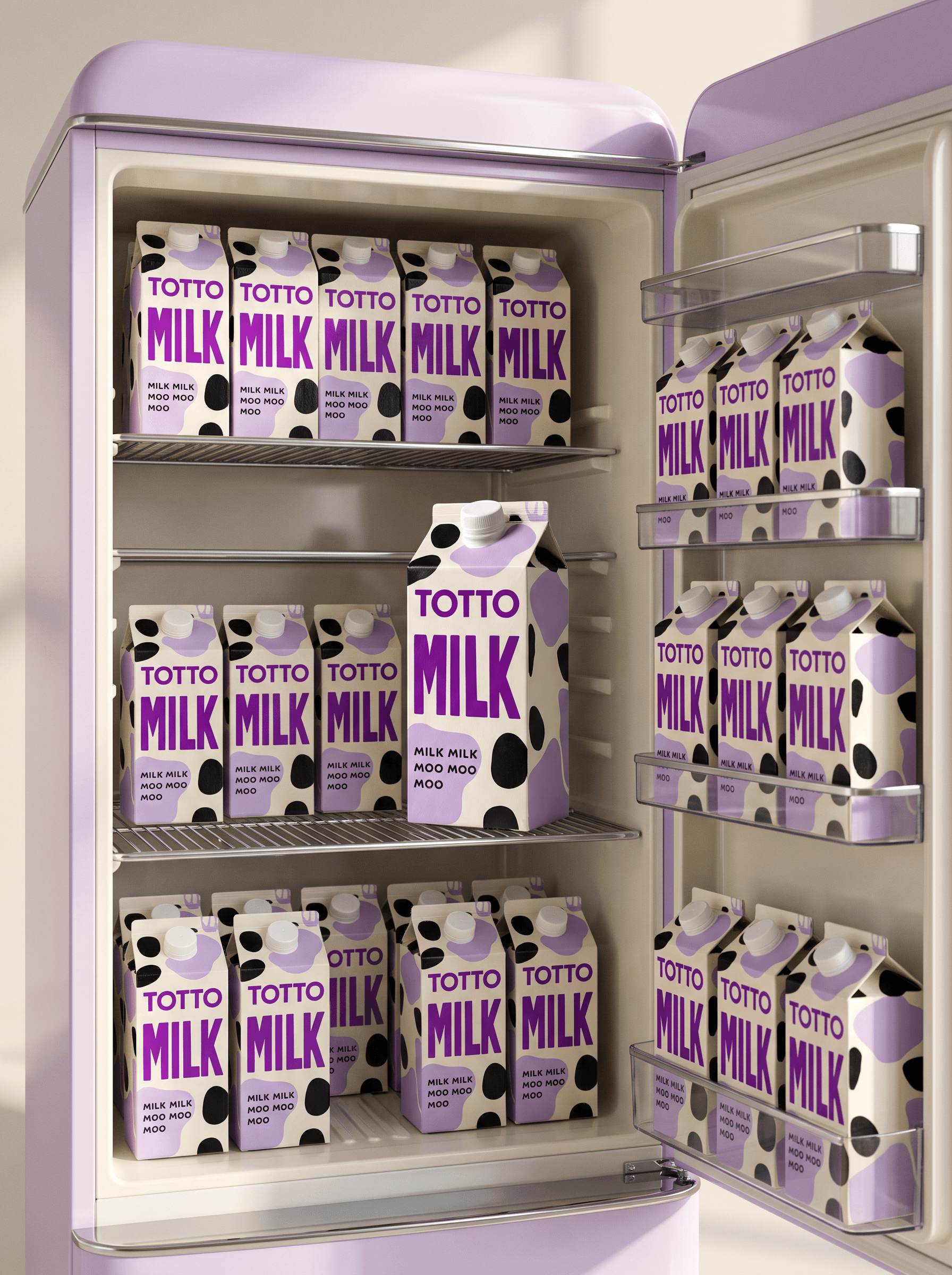 Retro Fridge Product Display - created with Marketing Studio
