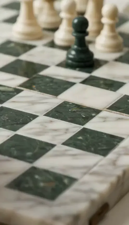 Marble Chess Piece Slide